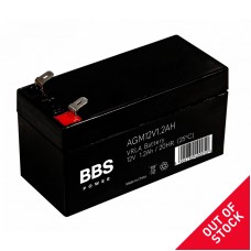 BBS Power VRLA AGM battery 12V 1.2Ah 